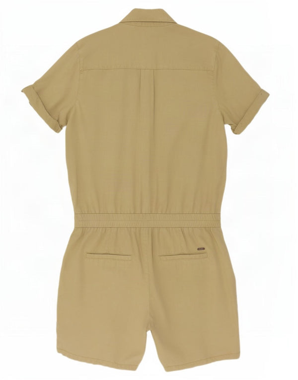 PEPE Jeans Womens Playsuit UK 10 Small Khaki