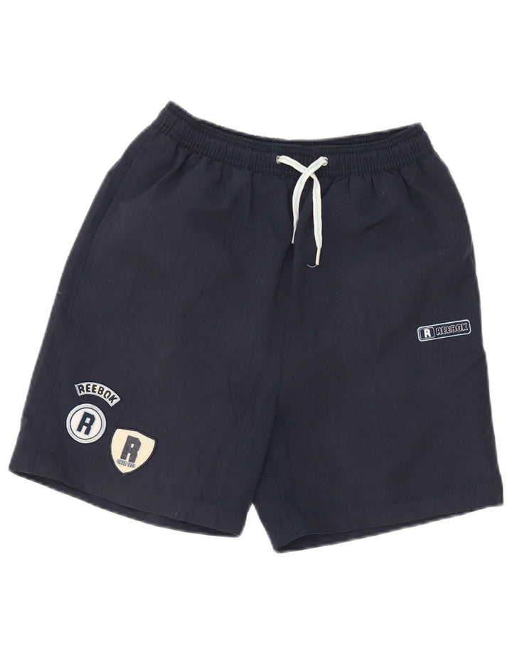 Reebok Mens Swimming Shorts Medium Navy Blue Polyester