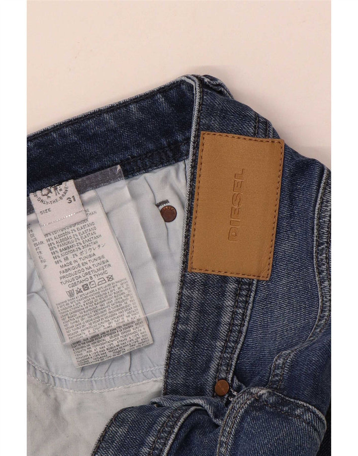 Diesel Mens Straight Jeans W31 L30 Blue Cotton
