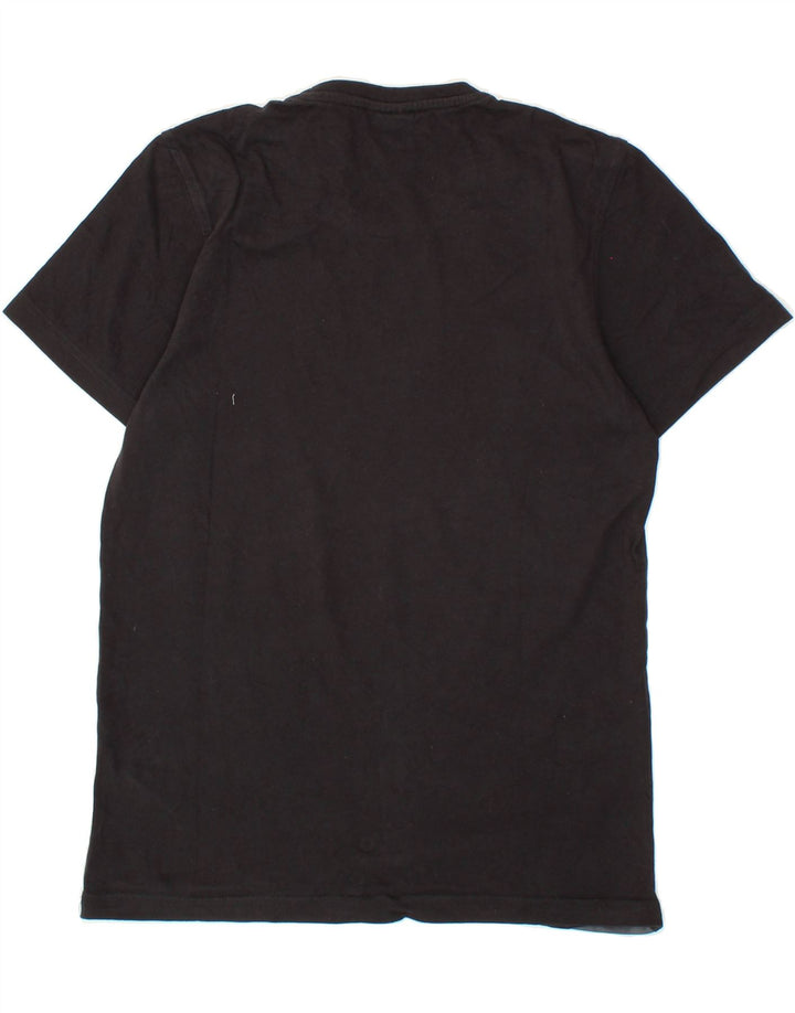 ADIDAS Mens Graphic T-Shirt Top Small Black Cotton Vintage Adidas and Second-Hand Adidas from Messina Hembry 