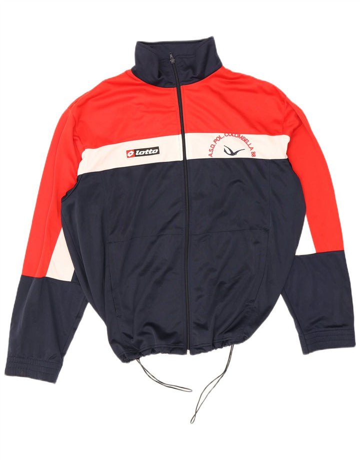 Lotto Mens Graphic Tracksuit Top Jacket 2XL Multicoloured Colourblock