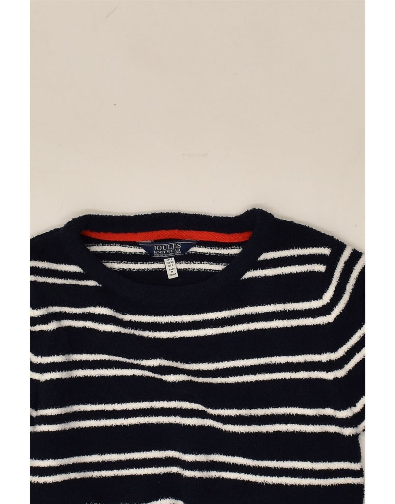 JOULES Womens Crew Neck Jumper Sweater UK 6 XS  Navy Blue Striped | Vintage Joules | Thrift | Second-Hand Joules | Used Clothing | Messina Hembry 