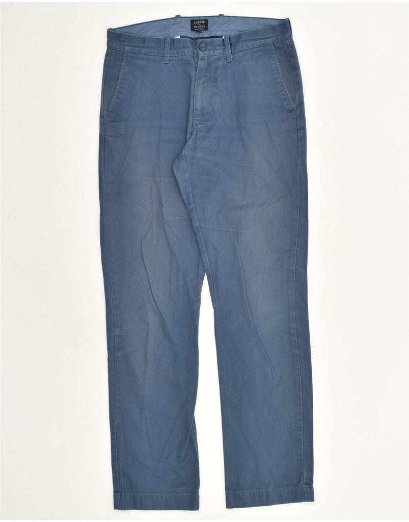 J. CREW Mens The Sutton Slim Chino Trousers W29 L32 Blue Cotton | Vintage J. Crew | Thrift | Second-Hand J. Crew | Used Clothing | Messina Hembry 