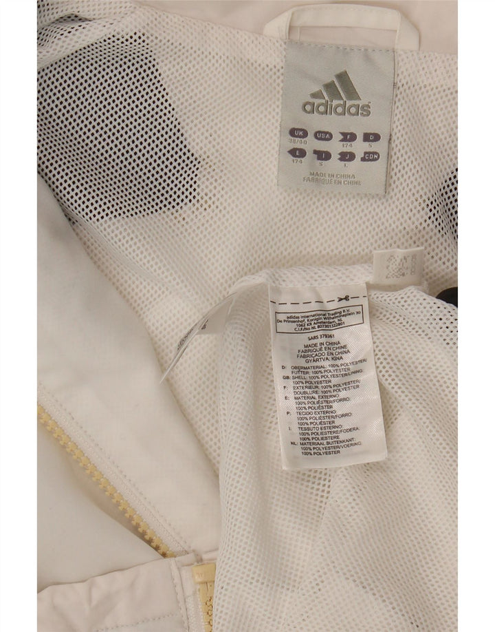 Adidas Mens Tracksuit Top Jacket UK 38/40 Medium White