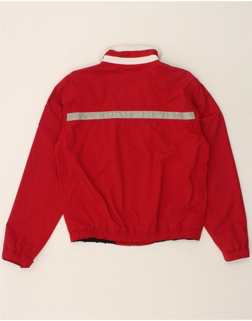 MURPHY & NYE Mens Graphic Bomber Jacket UK 40 Large Red Striped Polyamide | Vintage Murphy & Nye | Thrift | Second-Hand Murphy & Nye | Used Clothing | Messina Hembry 
