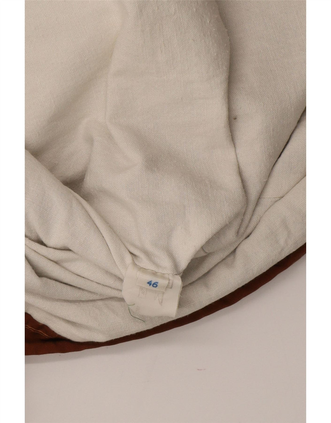 Vintage Mens Hooded Windbreaker Jacket IT 46 Small Beige Colourblock