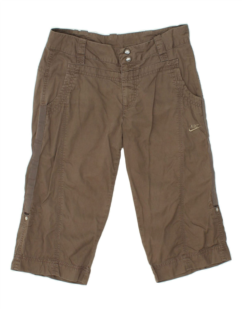 NIKE Womens Bermuda Shorts UK 12 Medium W30  Brown Cotton Vintage Nike and Second-Hand Nike from Messina Hembry 