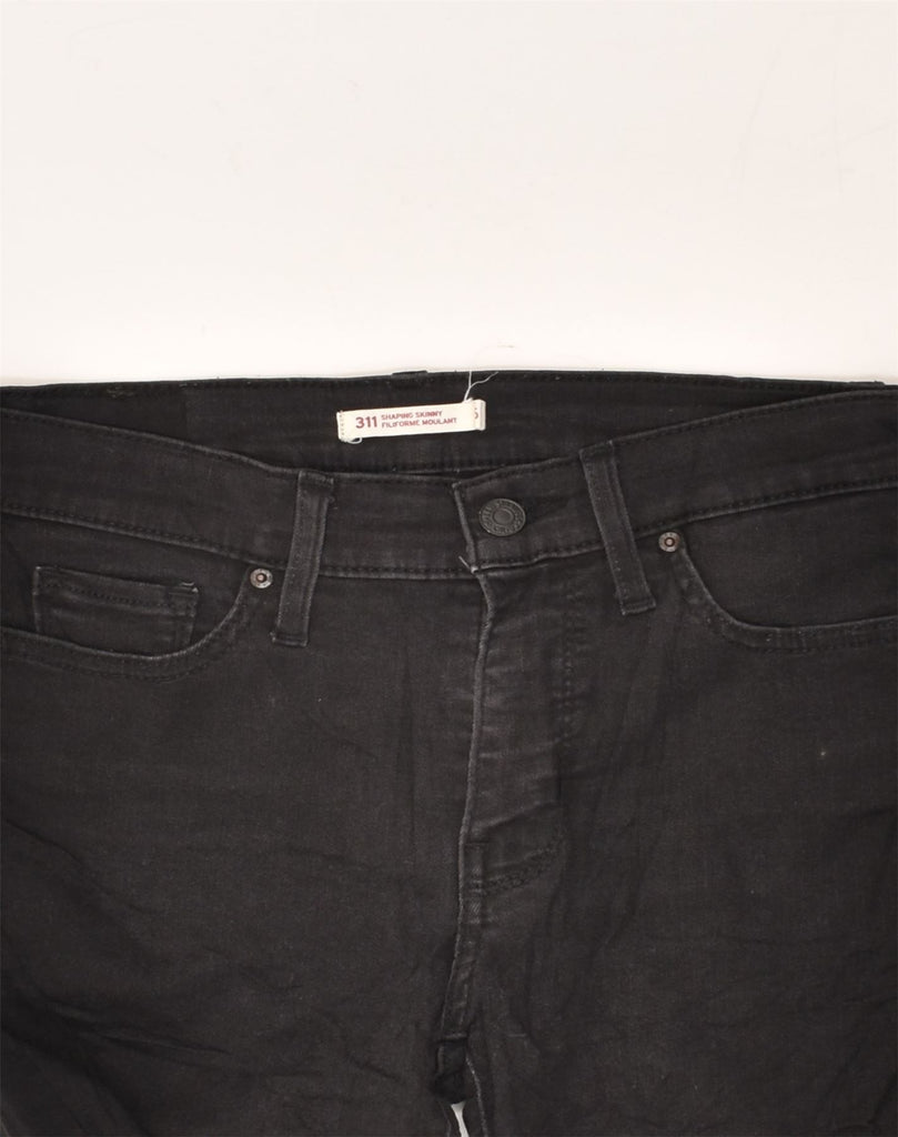 LEVI'S Womens 311 Shaping Skinny Jeans W26 L28 Black | Vintage Levi's | Thrift | Second-Hand Levi's | Used Clothing | Messina Hembry 