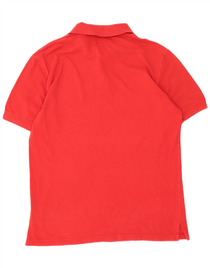 Armani Jeans Mens Polo Shirt Large Red Cotton