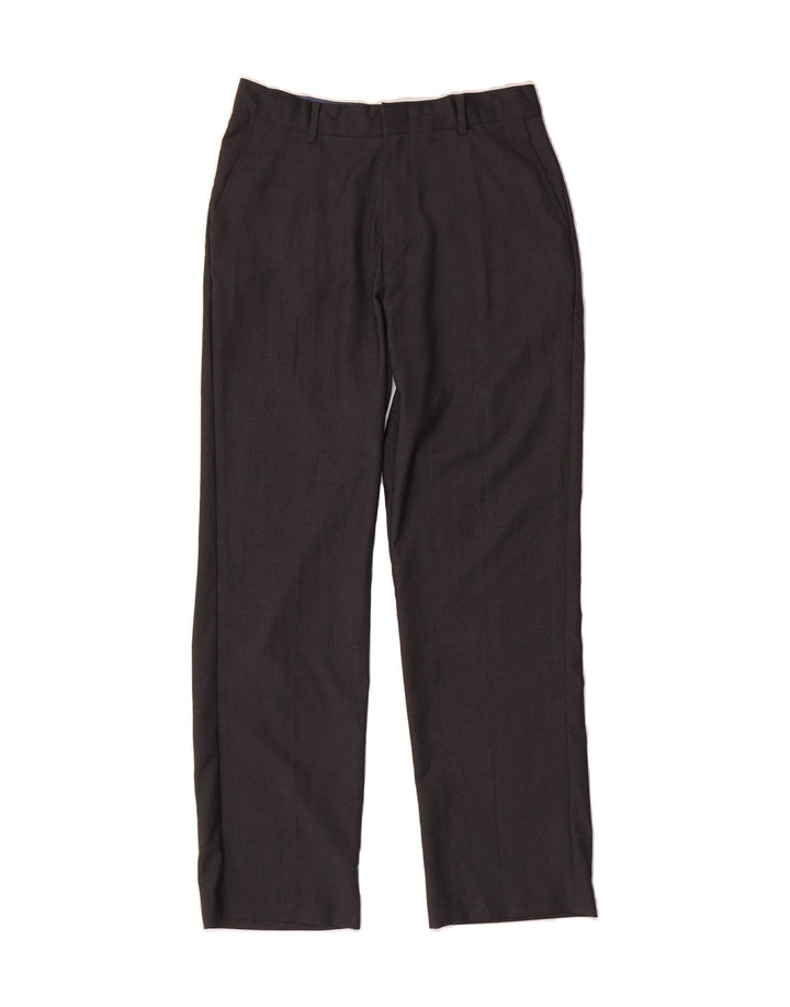 IZOD Boys Straight Suit Trousers 15-16 Years W29 L29 Grey Polyester Vintage Izod and Second-Hand Izod from Messina Hembry 