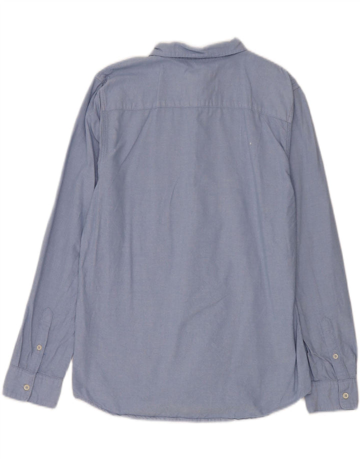 Zara Boys Shirt 13-14 Years Blue Cotton