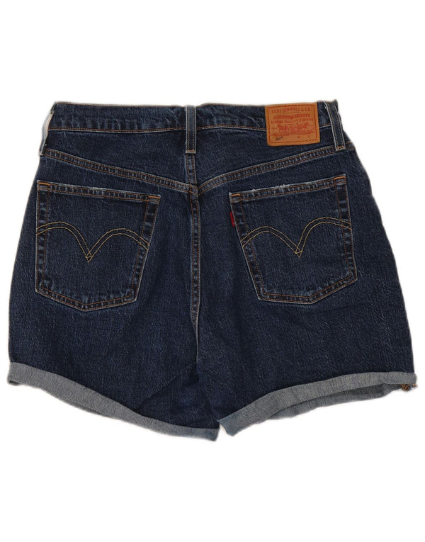 Levi's Womens 501 Denim Shorts W30 Medium Navy Blue Cotton