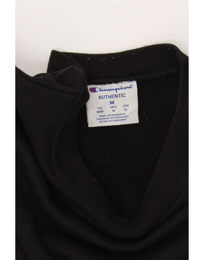 CHAMPION Mens Sweatshirt Jumper Medium Black Vintage Champion and Second-Hand Champion from Messina Hembry 