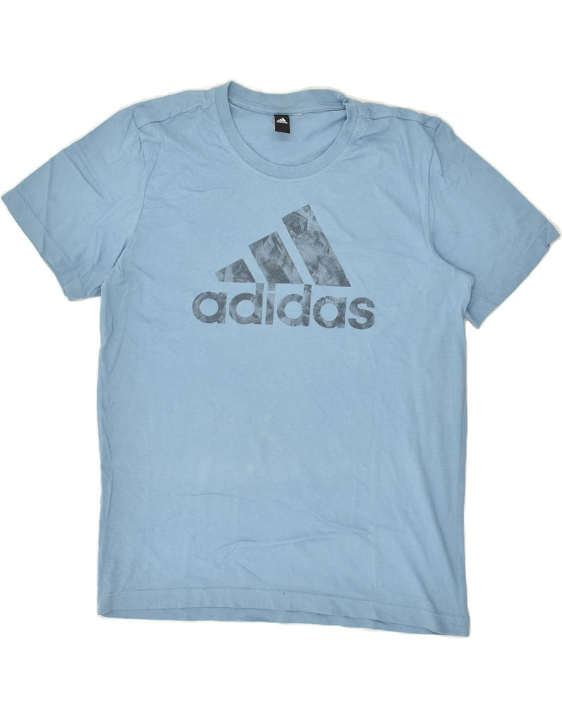 ADIDAS Mens Graphic T-Shirt Top Small Blue | Vintage Adidas | Thrift | Second-Hand Adidas | Used Clothing | Messina Hembry 