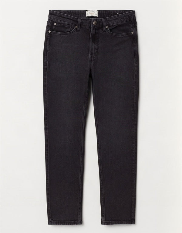 Fat Face Mens Slim Jeans W30 L30 Black Cotton