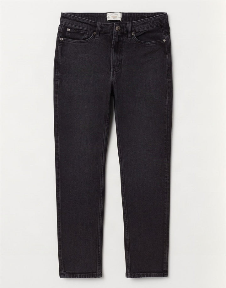 Fat Face Mens Slim Jeans W30 L30 Black Cotton