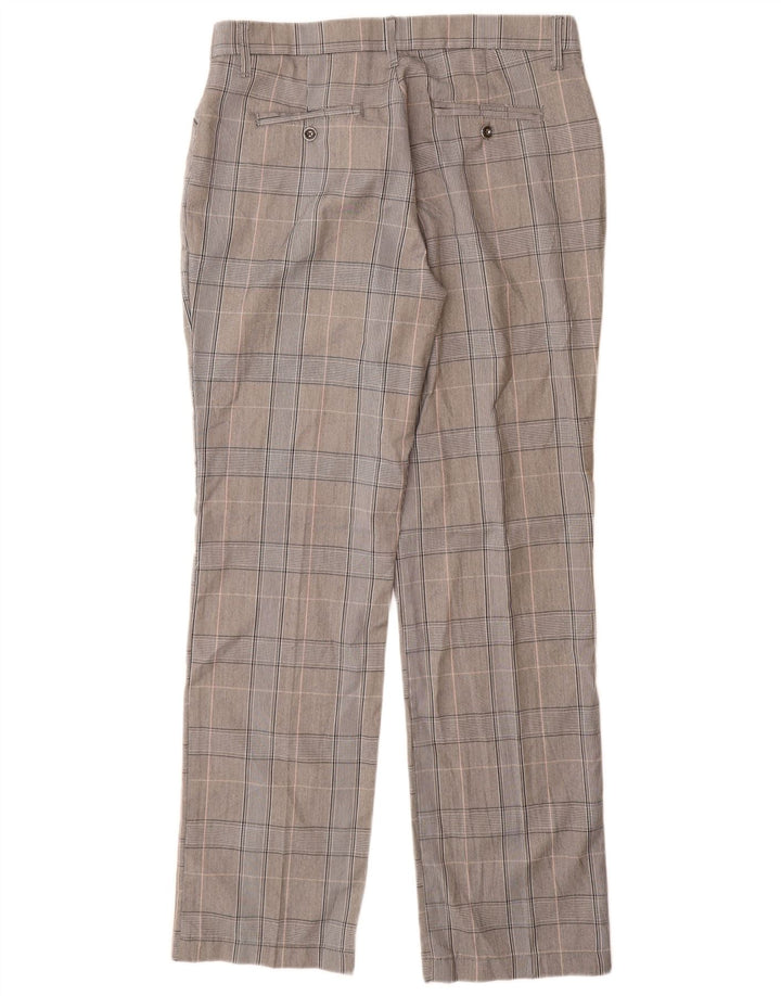 Lee Womens Mid Rise Casual Trousers US 12 Large W32 L32 Grey Polyester