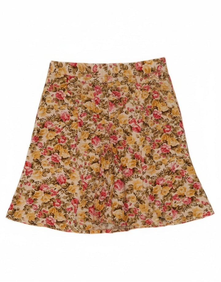 Tracy Evans Womens A-Line Skirt W28 Medium  Multicoloured Floral Rayon