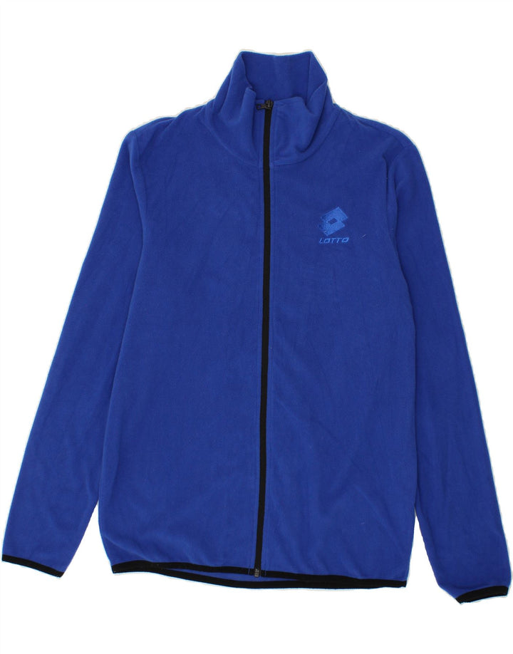 LOTTO Mens Fleece Jacket UK 38 Medium Blue Polyester Vintage Lotto and Second-Hand Lotto from Messina Hembry 