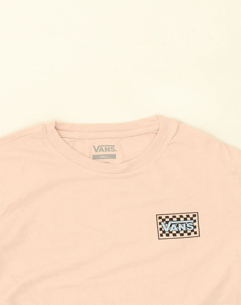 VANS Mens Graphic Top Long Sleeve Small Beige Cotton | Vintage Vans | Thrift | Second-Hand Vans | Used Clothing | Messina Hembry 