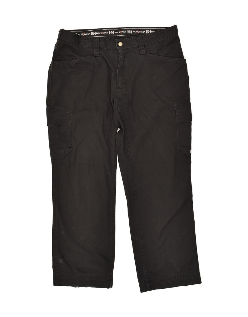 HELLY HANSEN Mens Workwear Straight Cargo Trousers W38 L30 Black Polyester Vintage Helly Hansen and Second-Hand Helly Hansen from Messina Hembry 