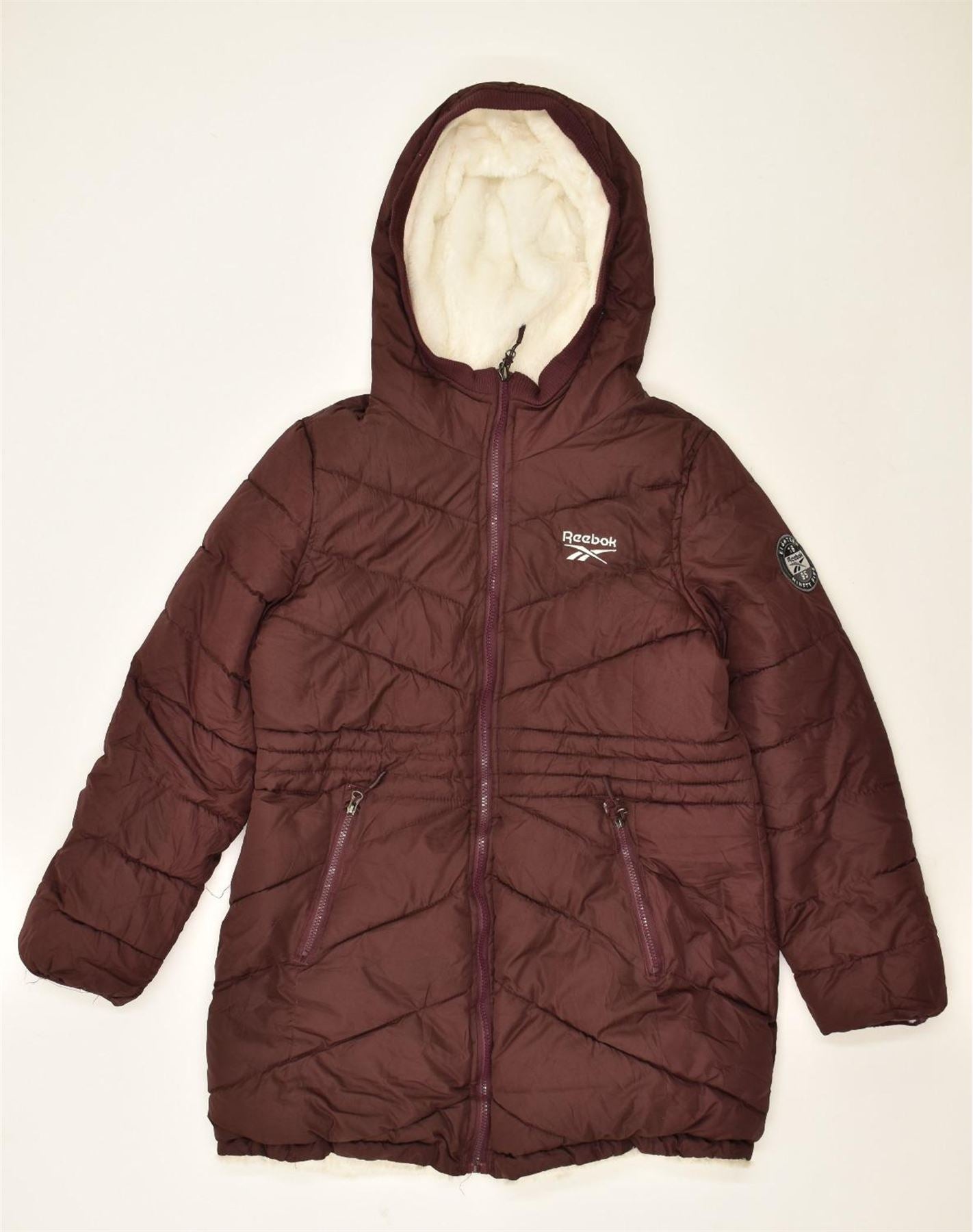 REEBOK Chaqueta acolchada con capucha para mujer talla 16 marron poliester Ropa vintage y de segunda mano online Messina Hembry