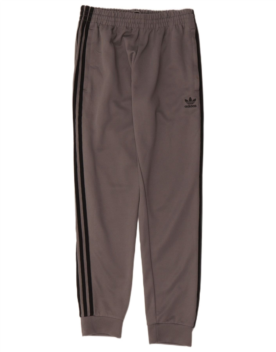 Adidas Mens Tracksuit Trousers Joggers Medium Grey Polyester
