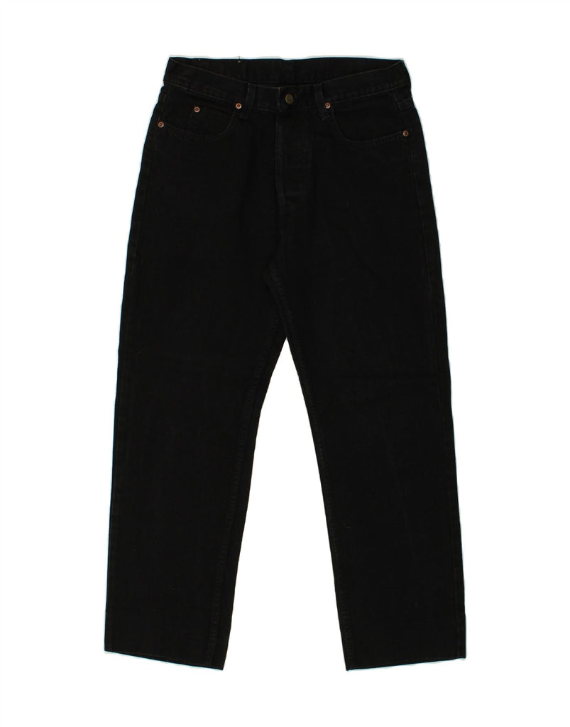 LEE Mens Straight Jeans W32 L29 Black Cotton | Vintage Lee | Thrift | Second-Hand Lee | Used Clothing | Messina Hembry 