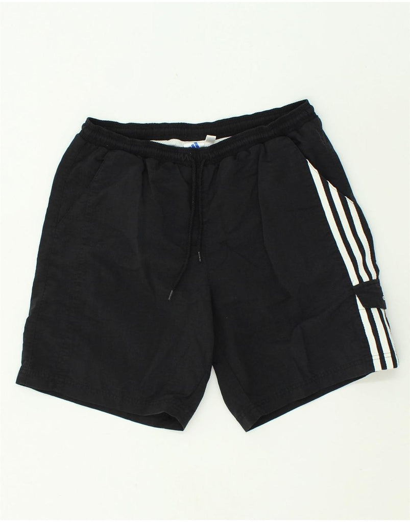 ADIDAS Boys Sport Shorts 15-16 Years Black Polyamide | Vintage Adidas | Thrift | Second-Hand Adidas | Used Clothing | Messina Hembry 