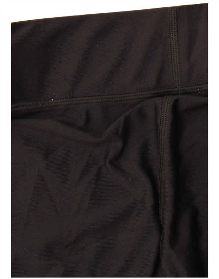 UNDER ARMOUR Womens Heat Gear Graphic Leggings UK 4 XS  Black