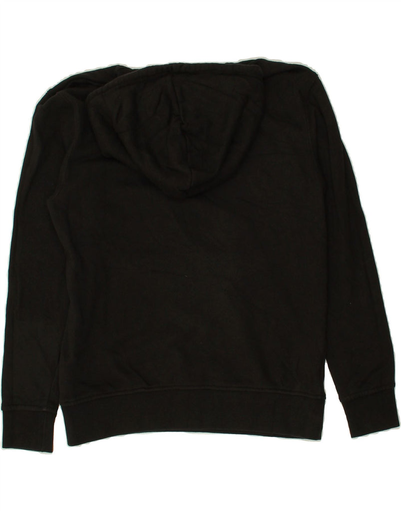 ADIDAS Womens Hoodie Jumper UK 14 Large Black Cotton | Vintage Adidas | Thrift | Second-Hand Adidas | Used Clothing | Messina Hembry 