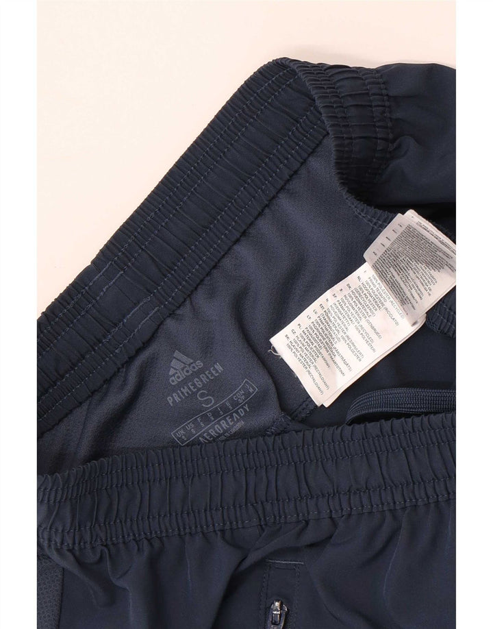 Adidas Mens Aeroready Sport Shorts Small  Navy Blue Polyester