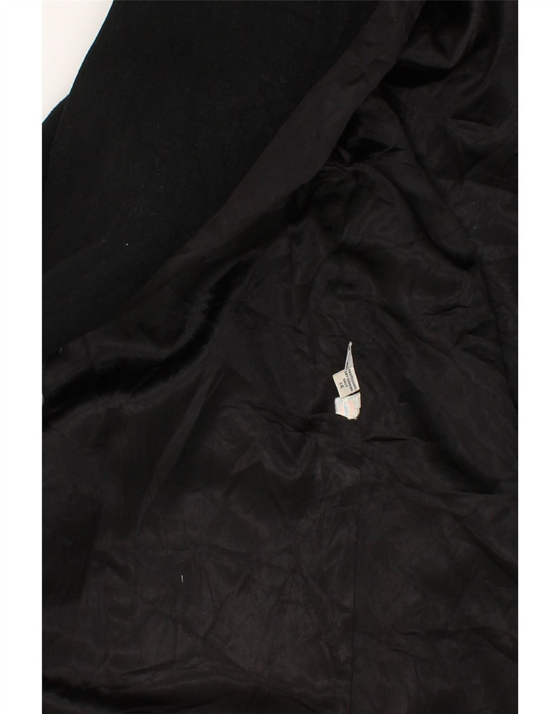 CALVIN KLEIN Womens Overcoat UK 14 Large Black Vintage Calvin Klein and Second-Hand Calvin Klein from Messina Hembry 