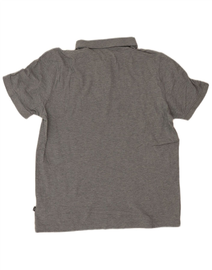 PUMA Mens Polo Shirt Large Grey Cotton