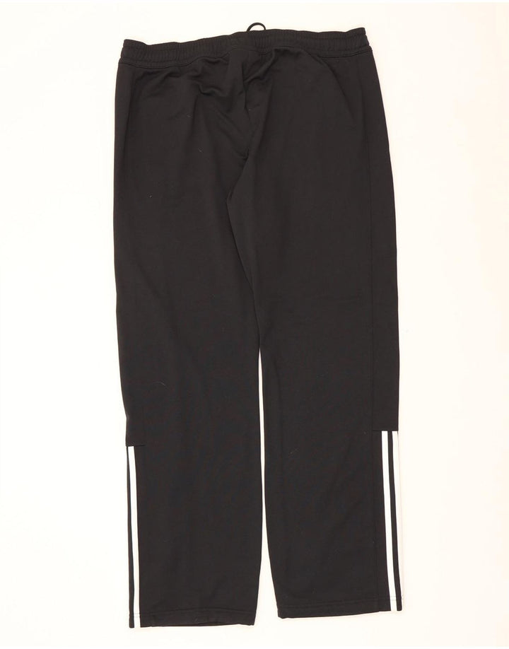 ADIDAS Mens Tracksuit Trousers UK 16/18 Large  Black Polyester Vintage Adidas and Second-Hand Adidas from Messina Hembry 