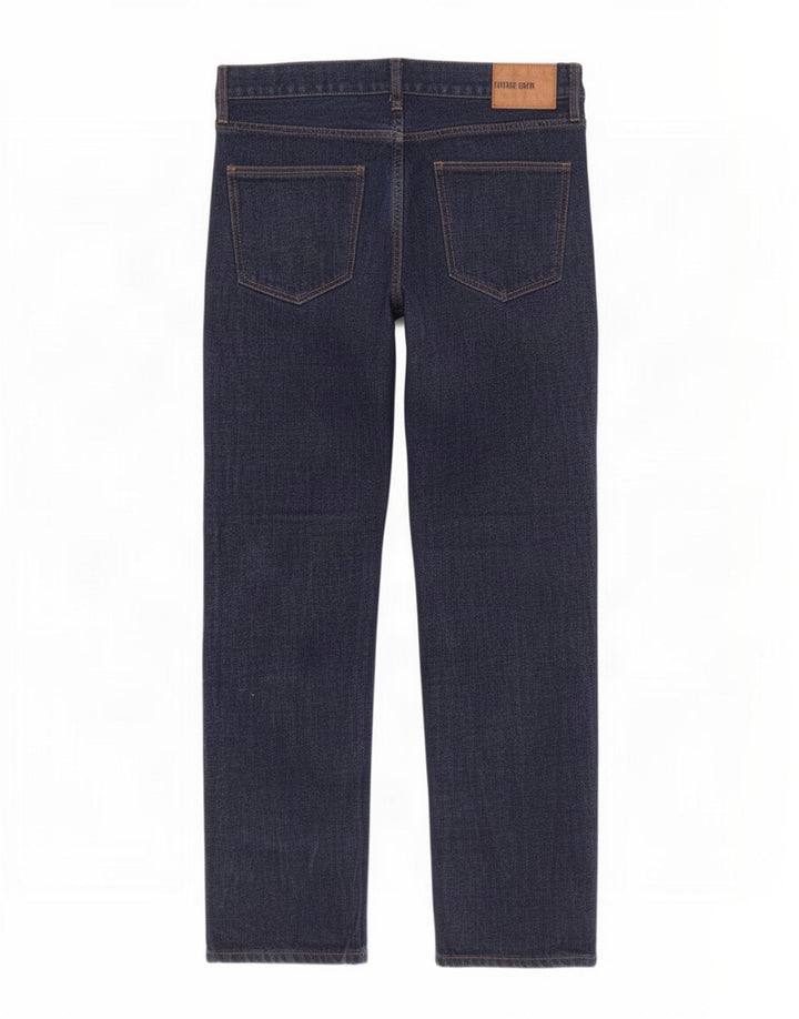 Fat Face Mens Straight Jeans W36 L32 Navy Blue Cotton