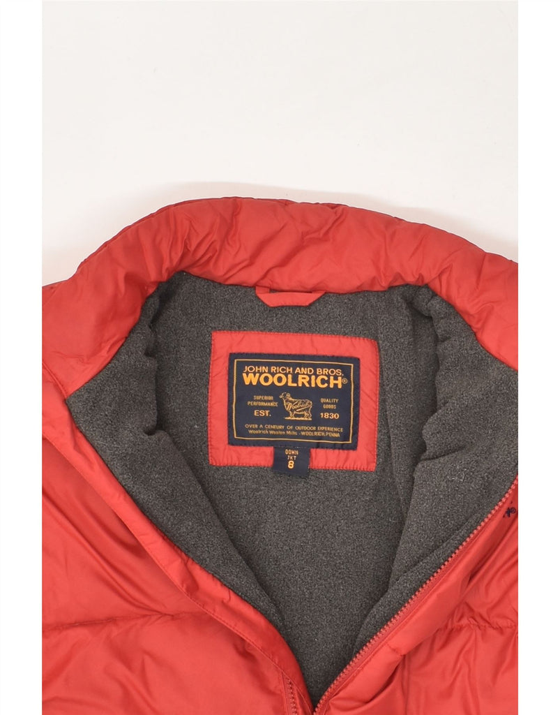 WOOLRICH Boys Padded Coat 7-8 Years Red Nylon | Vintage Woolrich | Thrift | Second-Hand Woolrich | Used Clothing | Messina Hembry 