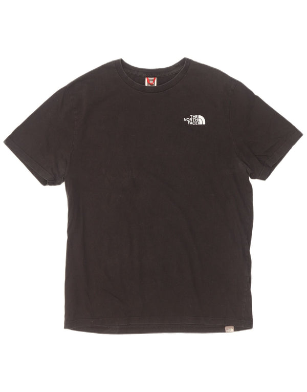 The North Face Mens T-Shirt Top Large Black Cotton