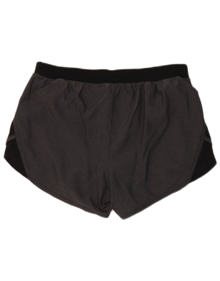 Under Armour Womens Heat Gear Sport Shorts UK 14 Medium Grey Polyester