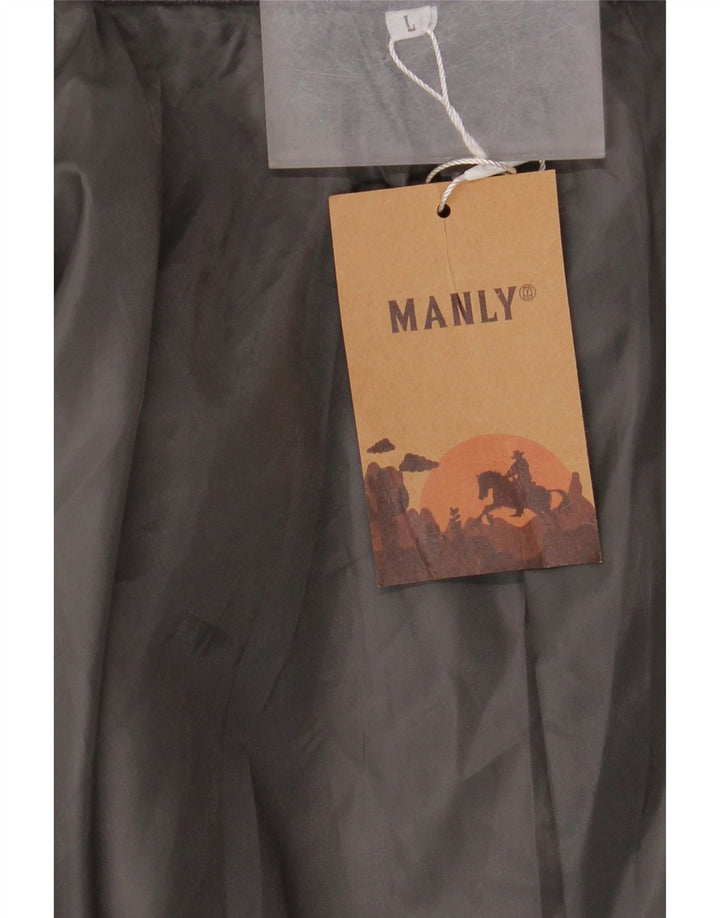 Vintage Mens Overcoat UK 40 Large Grey