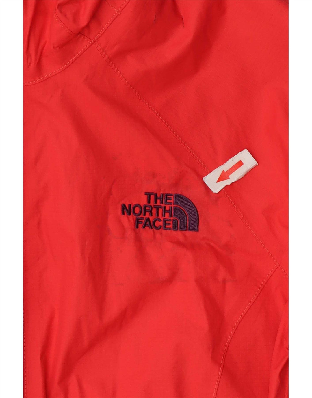 The North Face Womens Hooded Rain Jacket UK 10 Small Orange