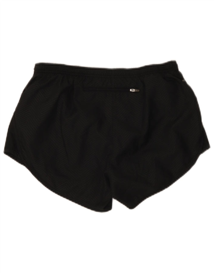 Nike Womens Dri Fit Sport Shorts UK 10 Small Black Chevron Polyester