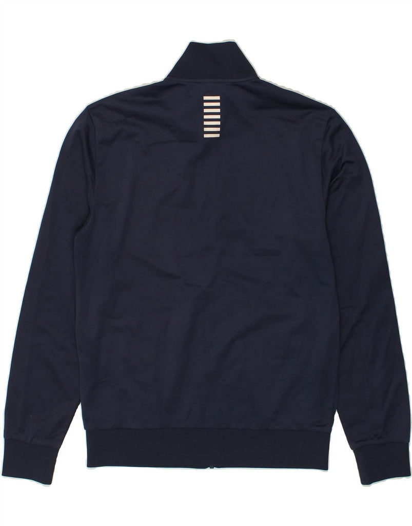 EMPORIO ARMANI Mens Tracksuit Top Jacket Medium Navy Blue Polyester | Vintage Emporio Armani | Thrift | Second-Hand Emporio Armani | Used Clothing | Messina Hembry 