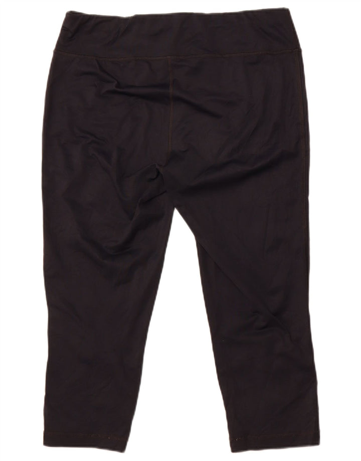 Fila Womens Capri Leggings UK 16 Large Black Nylon