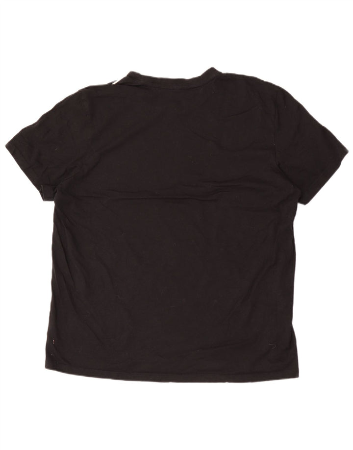 Adidas Mens T-Shirt Top XL Black Cotton