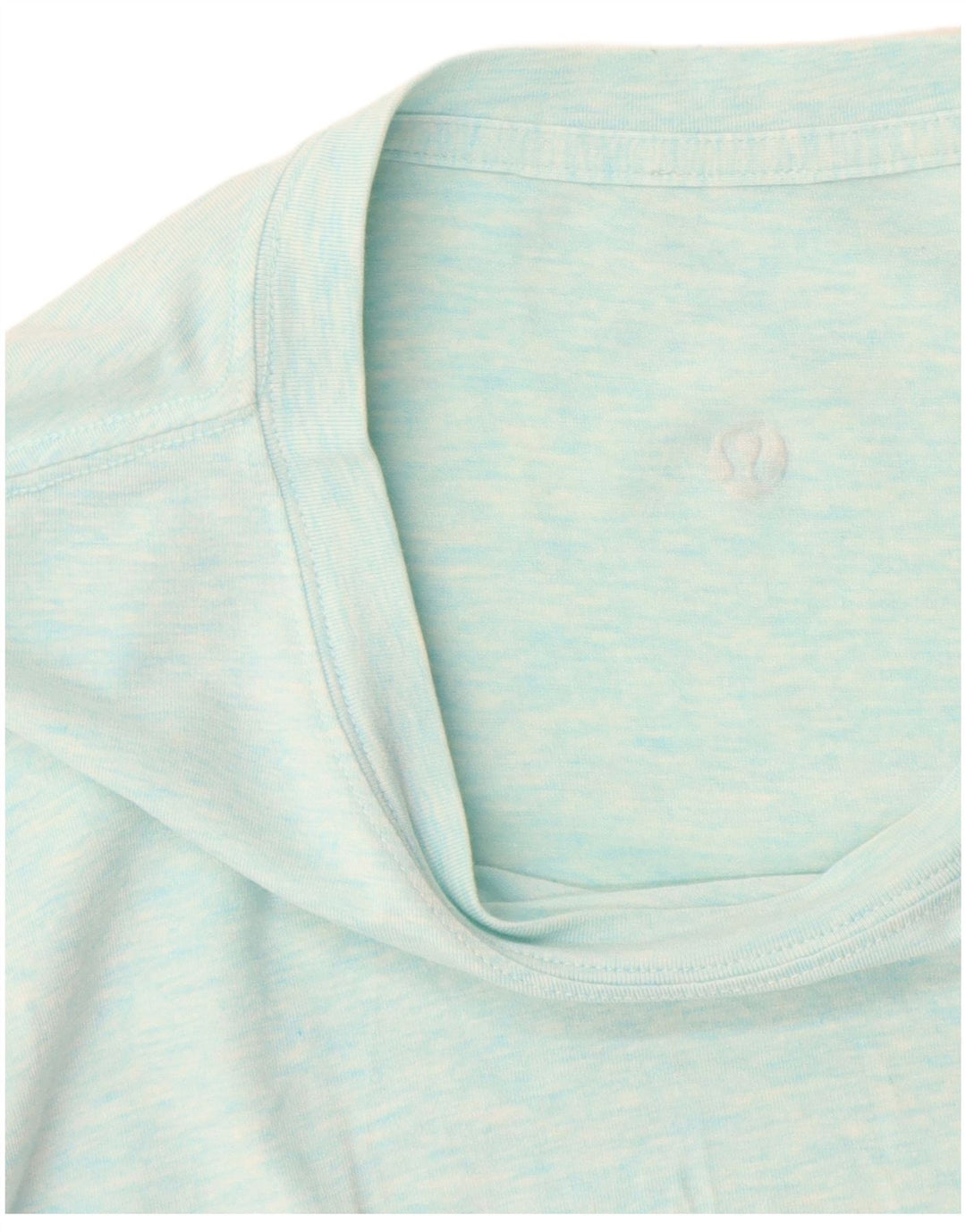 Lululemon Womens T-Shirt Top UK 16 Large Blue Flecked