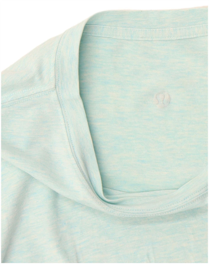 Lululemon Womens T-Shirt Top UK 16 Large Blue Flecked