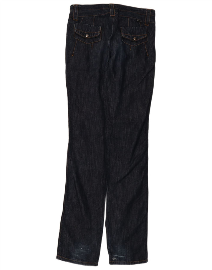 CALVIN KLEIN Womens Straight Jeans W27 L35 Navy Blue Cotton