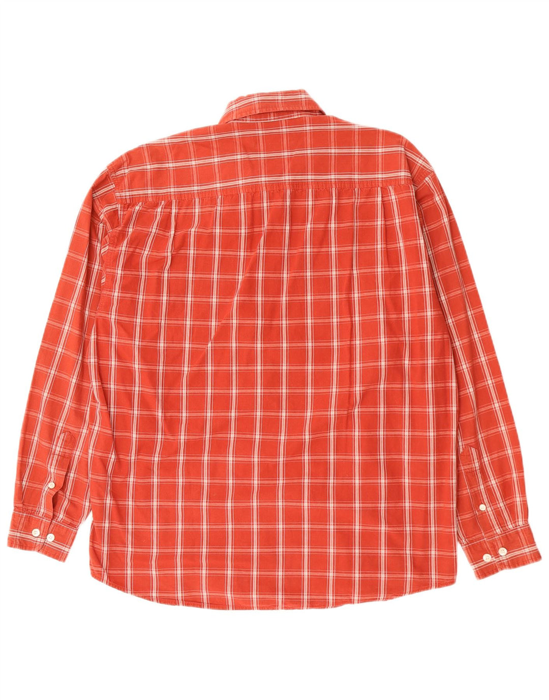 WRANGLER Mens Shirt Large Red Check Cotton