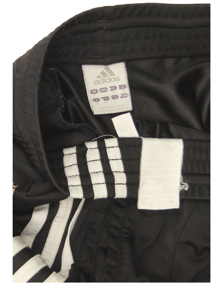 Adidas Womens Tracksuit Trousers UK 12 Medium Black Polyester
